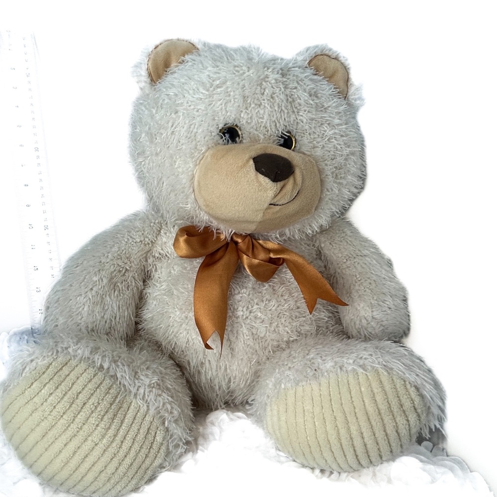 Spark Create Imagine White Teddy Bear 16" Stuffed Animal‎ Plush Toy
